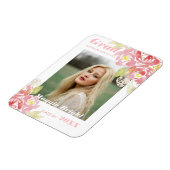 Magnet Flexible Aquarelle florale moderne - Brousset gris Faire-pa (Côté Gauche)