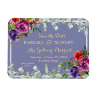 Aquarelle florale violet romantique Date de sauveg