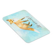Magnet Flexible Aquarelle Fox Aqua Mint (Côté Droit)