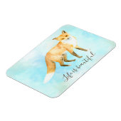 Magnet Flexible Aquarelle Fox Aqua Mint (Côté Gauche)