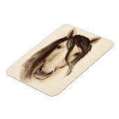 Magnet Flexible Aquarelle Grange Animaux | Cheval (Côté Gauche)