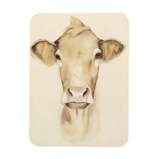 Magnet Flexible Aquarelle Grange Animaux | Vache (Vertical)