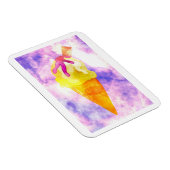 Magnet Flexible Aquarelle Ice Cream Cône (Côté Droit)