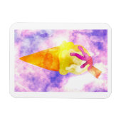 Magnet Flexible Aquarelle Ice Cream Cône (Horizontal)