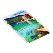 Magnet Flexible Aquarelle Kefalonia Grèce Vue côtière (Côté Droit)