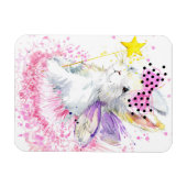 Magnet Flexible Aquarelle Lapin Fairy (Horizontal)
