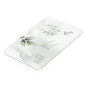 Magnet Flexible Aquarelle mariage d'or du feuillage d'eucalyptus (Côté Gauche)