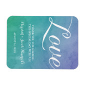 Magnet Flexible Aquarelle mariage préféré (Horizontal)