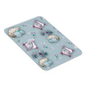 Magnet Flexible Aquarelle motif chatons couchage mignons et leurs (Côté Droit)