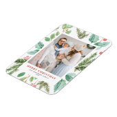 Magnet Flexible Aquarelle Noël Folio Holly Photo de vacances (Côté Gauche)