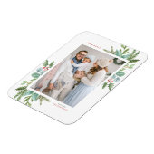 Magnet Flexible Aquarelle Noël Folithe Frame photo de vacances (Côté Gauche)