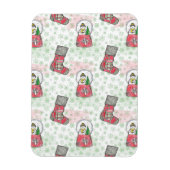 Magnet Flexible Aquarelle Noël Snowman (Vertical)