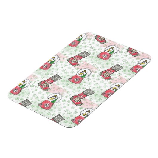 Magnet Flexible Aquarelle Noël Snowman (Côté Gauche)