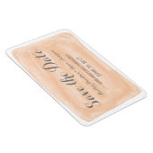 Magnet Flexible Aquarelle orange Enregistrer l'aimant Date (Côté Droit)