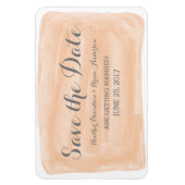 Magnet Flexible Aquarelle orange Enregistrer l'aimant Date (Vertical)