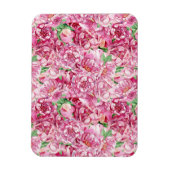 Magnet Flexible Aquarelle Pink Peonies (Vertical)