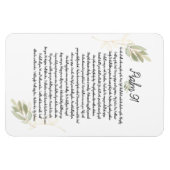 Magnet Flexible Aquarelle Psaume 91 Bible Art Christian (Horizontal)