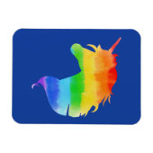 Magnet Flexible Aquarelle Rainbow Unicorn (Horizontal)