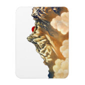 Magnet Flexible Aquarelle Retro Misty Mountain (Vertical)