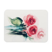 Magnet Flexible Aquarelle Roses Rouges (Horizontal)