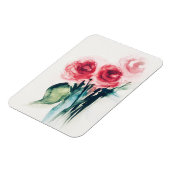 Magnet Flexible Aquarelle Roses Rouges (Côté Gauche)