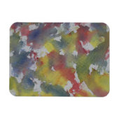 Magnet Flexible Aquarelle rouge bleu jaune (Horizontal)