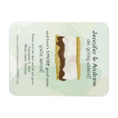 Magnet Flexible Aquarelle S'mores Green Save the Date (Horizontal)
