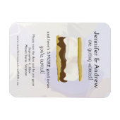 Magnet Flexible Aquarelle S'mores Purple Enregistrer la date (Horizontal)