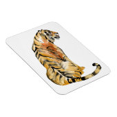Magnet Flexible Aquarelle Tiger assis (Côté Droit)