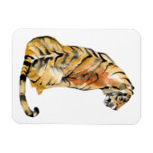 Magnet Flexible Aquarelle Tiger assis (Horizontal)