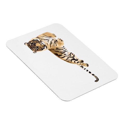 Magnet Flexible Aquarelle Tiger Repose (Côté Droit)