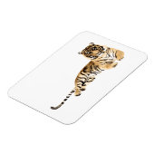Magnet Flexible Aquarelle Tiger Repose (Côté Gauche)