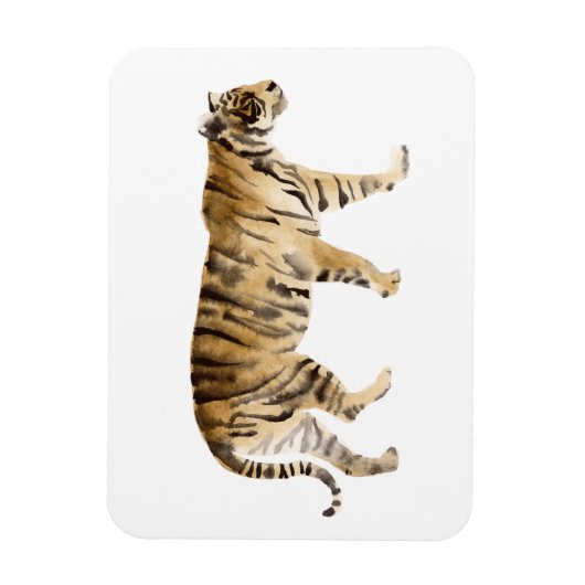 Magnet Flexible Aquarelle Tigre Marcher (Vertical)