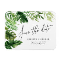 Aquarelle tropicale feuillage floral enregistrer l