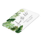 Magnet Flexible Aquarelle tropicale feuillage floral enregistrer l (Côté Gauche)