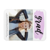 Magnet Flexible Aquarelle violet chic Aimant photo (Horizontal)