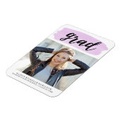 Magnet Flexible Aquarelle violet chic Aimant photo (Côté Gauche)