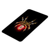 Magnet Flexible Araignée en vapeur noire (Côté Gauche)