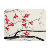 Magnet Flexible Arbre de Magnolia par Kobayashi Kokei, Nature Vint (Horizontal)