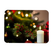 Magnet Flexible Arbre De Noël Aux Bougies (Horizontal)