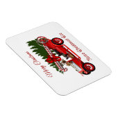Magnet Flexible Arbre de Noël de voiture rouge rétro (Côté Droit)