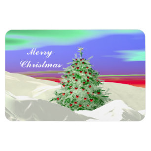 Magnet Flexible Arbre de Noël des Coeurs