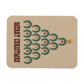 Magnet Flexible Arbre de Noël en fer à cheval rustique (Horizontal)