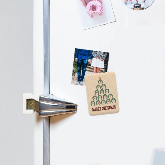 Magnet Flexible Arbre de Noël en fer à cheval rustique