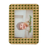 Magnet Flexible Arbre de Noël en or personnalisé (Vertical)