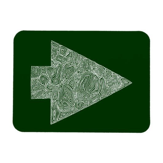 Magnet Flexible Arbre de Noël moderne (Horizontal)