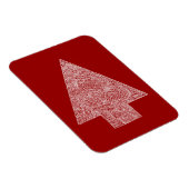 Magnet Flexible Arbre de Noël moderne - Rouge (Côté Droit)