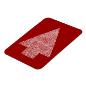 Magnet Flexible Arbre de Noël moderne - Rouge (Côté Gauche)