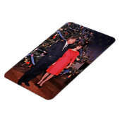 Magnet Flexible Arbre de Noël Président John Kennedy & Jacqueline (Côté Gauche)