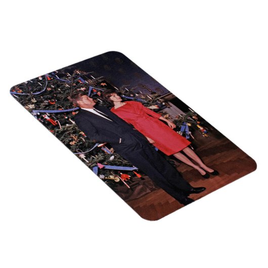 Magnet Flexible Arbre de Noël Président John Kennedy & Jacqueline (Côté Droit)